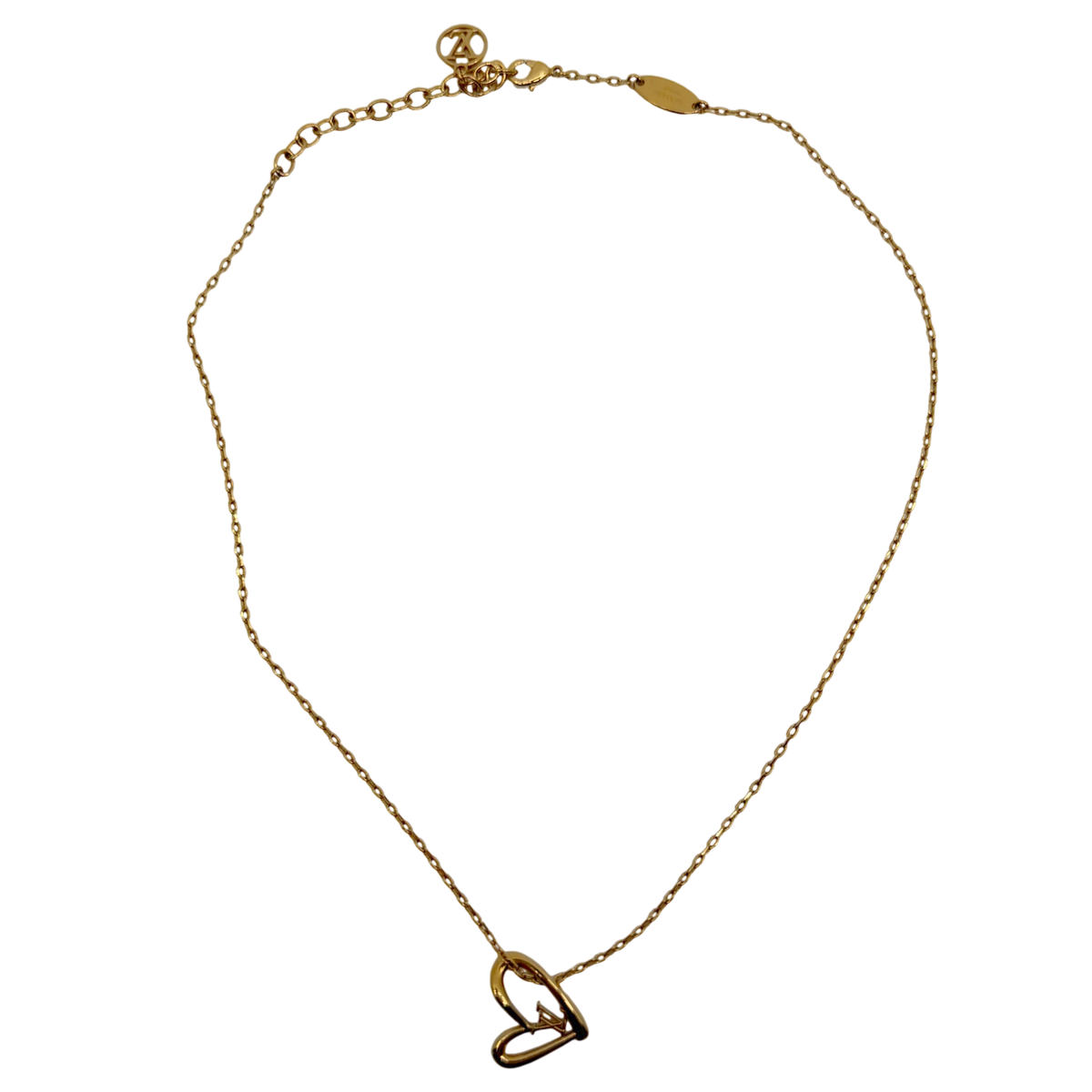 Louis Vuitton Fall in Love Halskette Herz Anhänger Gold M00465