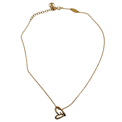 Louis Vuitton Fall in Love Halskette Herz Anhänger Gold M00465
