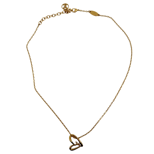 Louis Vuitton Fall in Love halsketting hart hanger goud M00465