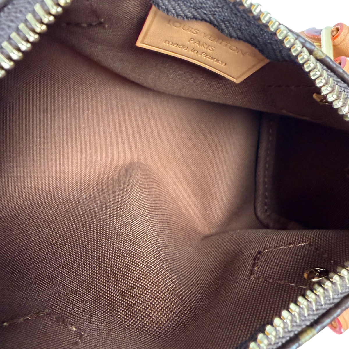 Louis Vuitton Nano Speedy Monogram Canvas Bruin Goud met riem