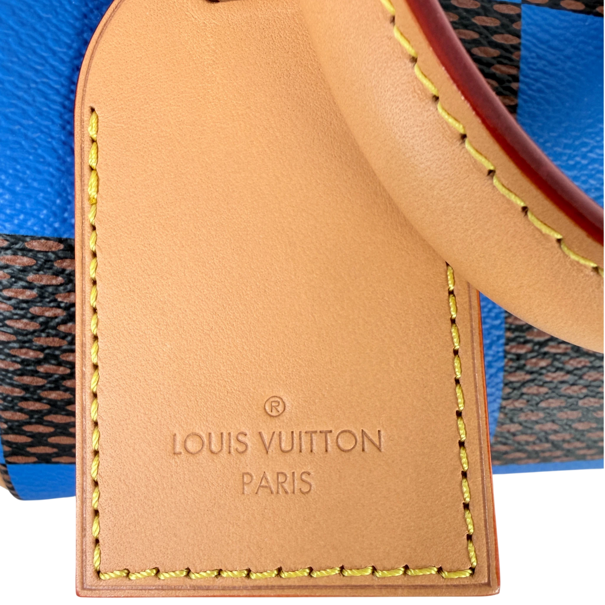 Louis Vuitton Speedy Bandoulière 18 Damier Pop Blauw Bruin Goud