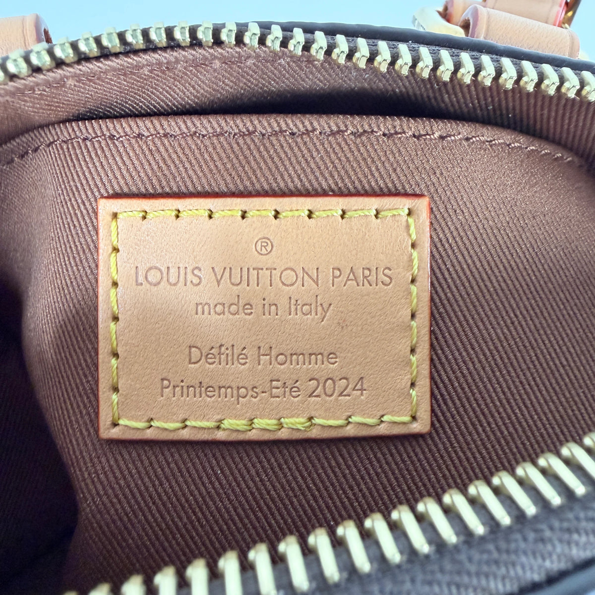 Louis Vuitton Speedy Bandoulière 18 Damier Pop Blauw Bruin Goud