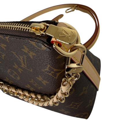 Louis Vuitton Multipass Mini Monogram Canvas Crossbody Bruin Goud