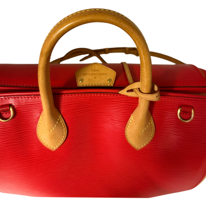 Louis Vuitton Doc PM Epi Leder Rot Gold mit Schulterriemen