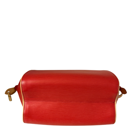 Louis Vuitton Doc PM Epi Leder Rot Gold mit Schulterriemen