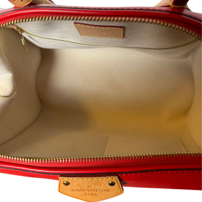 Louis Vuitton Doc PM Epi Leder Rot Gold mit Schulterriemen