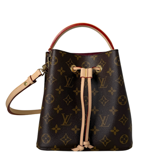 Louis Vuitton NéoNoé BB Monogram Canvas Braun Bordeaux Gold