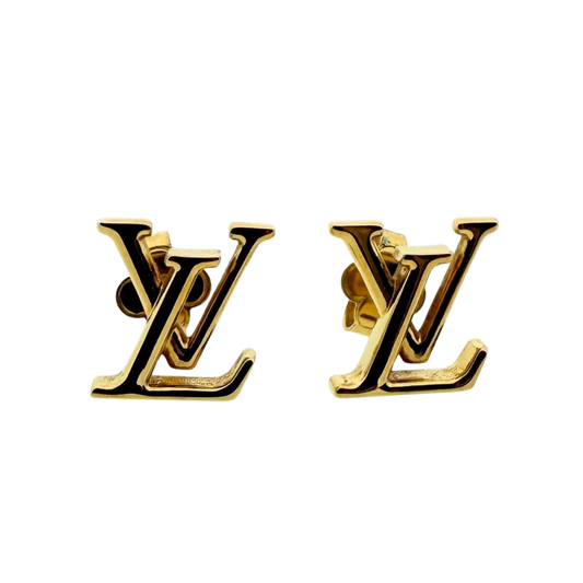 Louis Vuitton LV Iconic Earrings Gold Full Set / like new