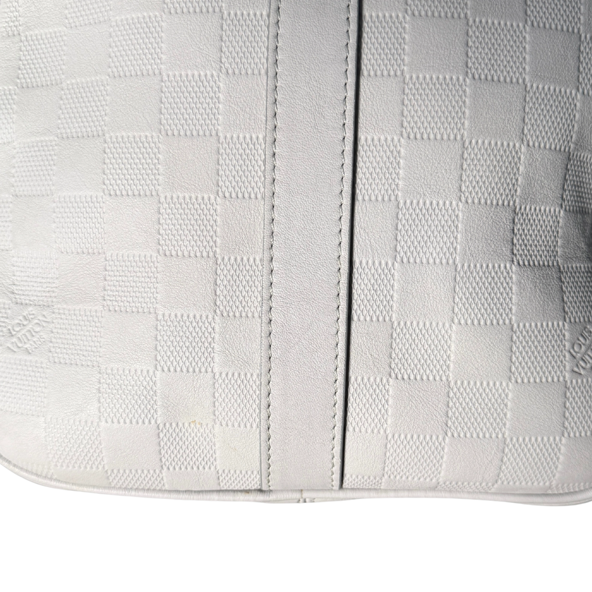 Louis Vuitton Infini Keepall 45 Bandoulière reistas lichtgrijs