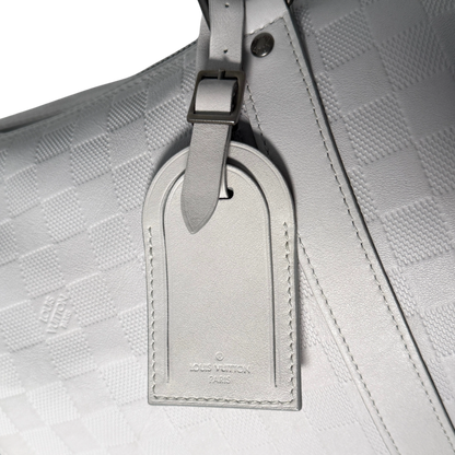 Louis Vuitton Infini Keepall 45 Bandoulière reistas lichtgrijs