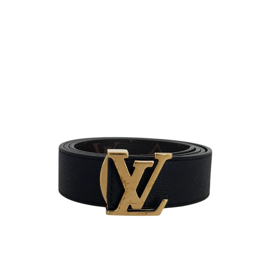 Louis Vuitton LV Initiales Wendegürtel 75cm Schwarz / gut Louis Vuitton