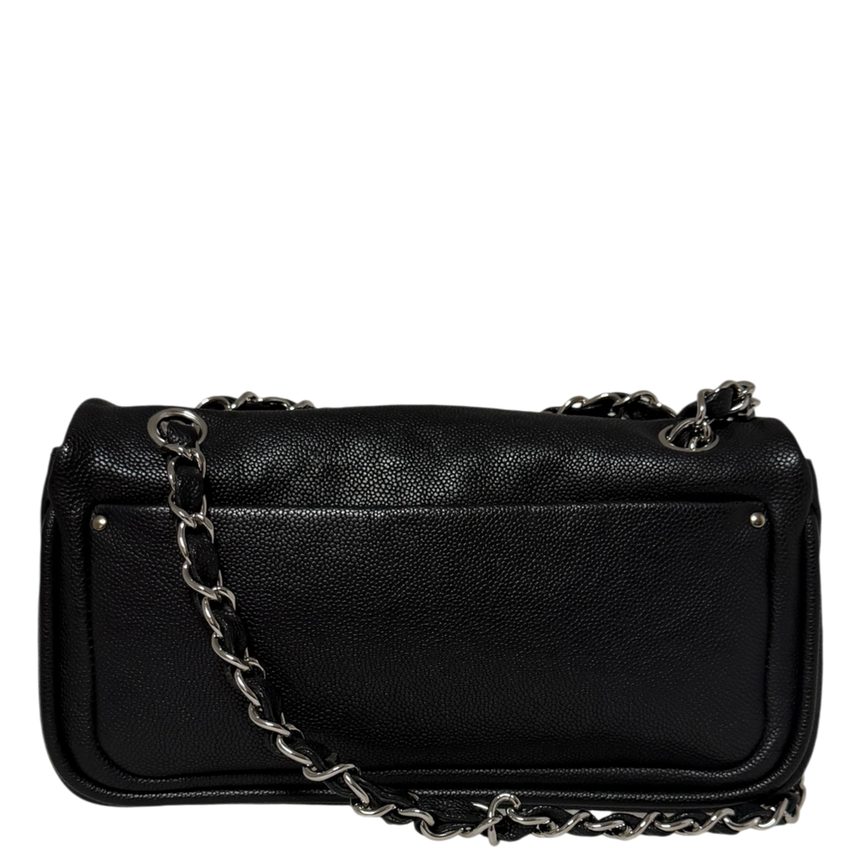 Chanel CC Flap Bag schwarz Leder /neuwertig Chanel