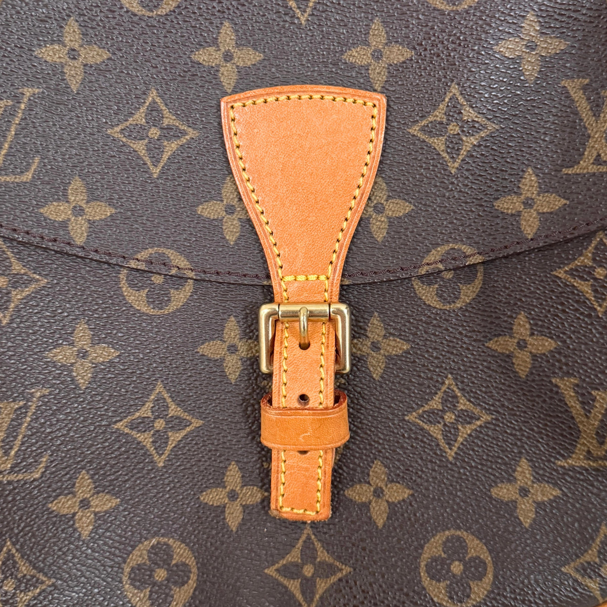 Louis Vuitton Sac Jeune Fille MM Umhängetasche Monogram Canvas Braun / gut Louis Vuitton