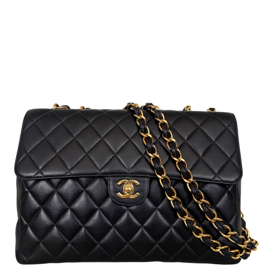 Chanel Timeless Jumbo Single Flap Tas Zwart