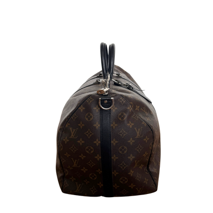 Louis Vuitton Keepall 55 Reisetasche mit Schulterriemen Braun / gut Louis Vuitton