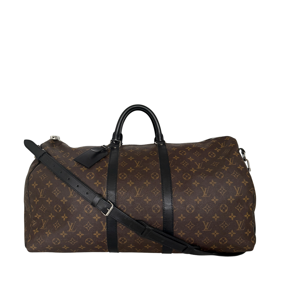 Louis Vuitton Keepall 55 Reisetasche mit Schulterriemen Braun / gut Louis Vuitton