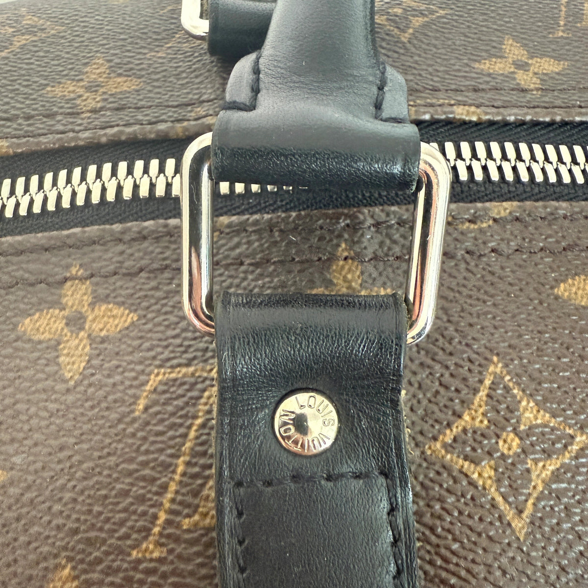 Louis Vuitton Keepall 55 Reisetasche mit Schulterriemen Braun / gut Louis Vuitton