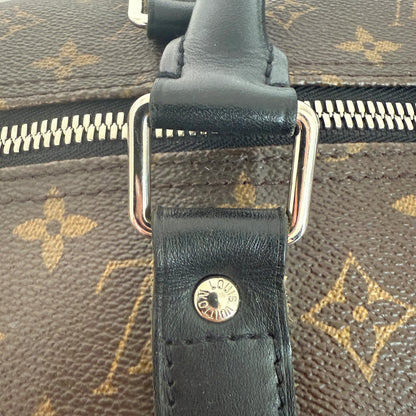 Louis Vuitton Keepall 55 Reisetasche mit Schulterriemen Braun / gut Louis Vuitton