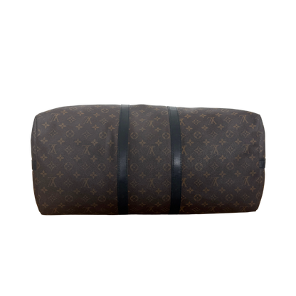 Louis Vuitton Keepall 55 Reisetasche mit Schulterriemen Braun / gut Louis Vuitton