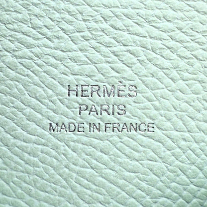 Hermès Kartenetui Calvi Duo Compact Vert Peppermint Fullset / neuwertig Hermès