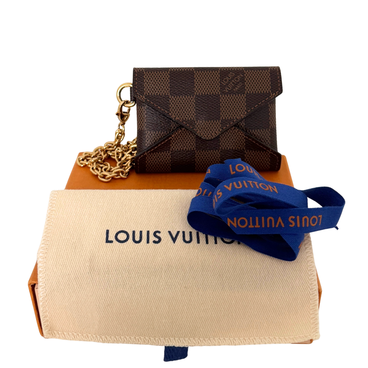 Louis Vuitton Kirigami Halskette Damier Ebene Braun / sehr gut Louis Vuitton