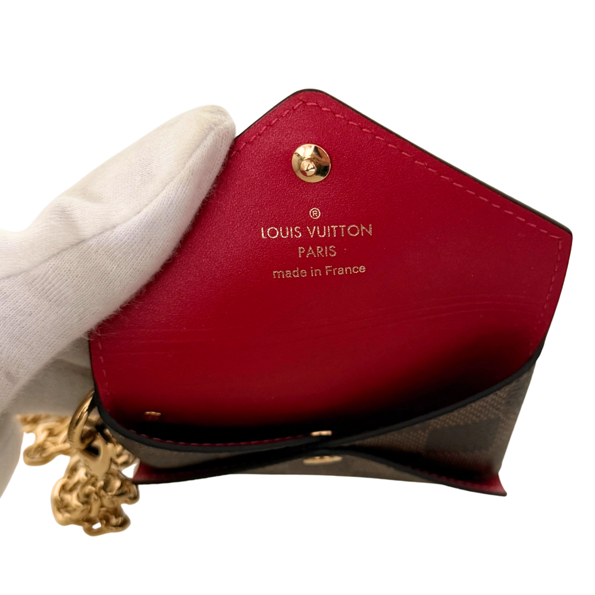 Louis Vuitton Kirigami Halskette Damier Ebene Braun / sehr gut Louis Vuitton