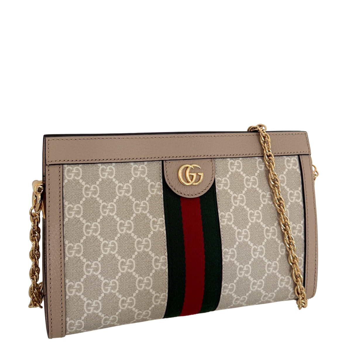 Gucci Ophidia GG Kleine Schultertasche Beige / neuwertig Gucci