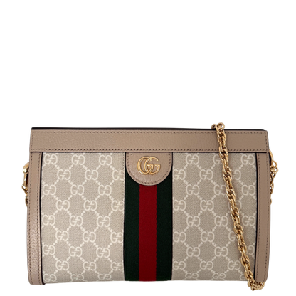 Gucci Ophidia GG Kleine Schultertasche Beige / neuwertig Gucci