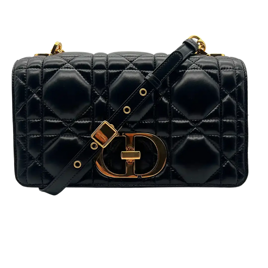 Kopie von MITTELGROSSE DIOR CARO TASCHE schwarz Leder Ungetragen Echtheitscheck.de