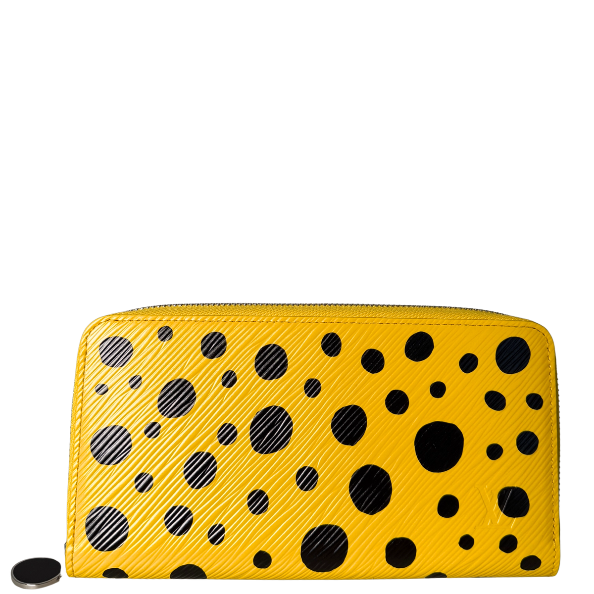 Louis Vuitton x Yayoi Kusama Zip Around Geldbörse in Epi-Leder M81960 Gelb Fullset / neuwertig Louis Vuitton
