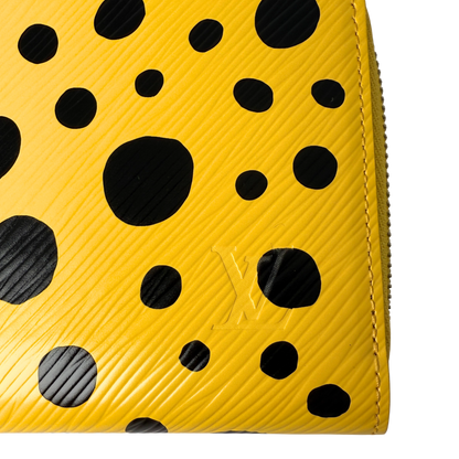 Louis Vuitton x Yayoi Kusama Zip Around Geldbörse in Epi-Leder M81960 Gelb Fullset / neuwertig Louis Vuitton