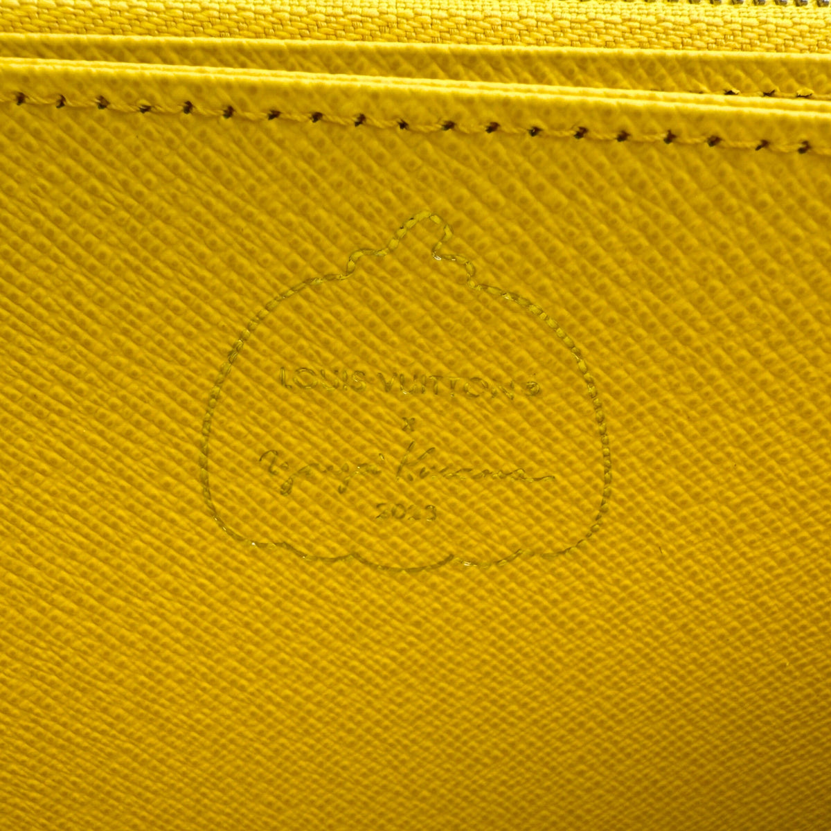 Louis Vuitton x Yayoi Kusama Zip Around Geldbörse in Epi-Leder M81960 Gelb Fullset / neuwertig Louis Vuitton