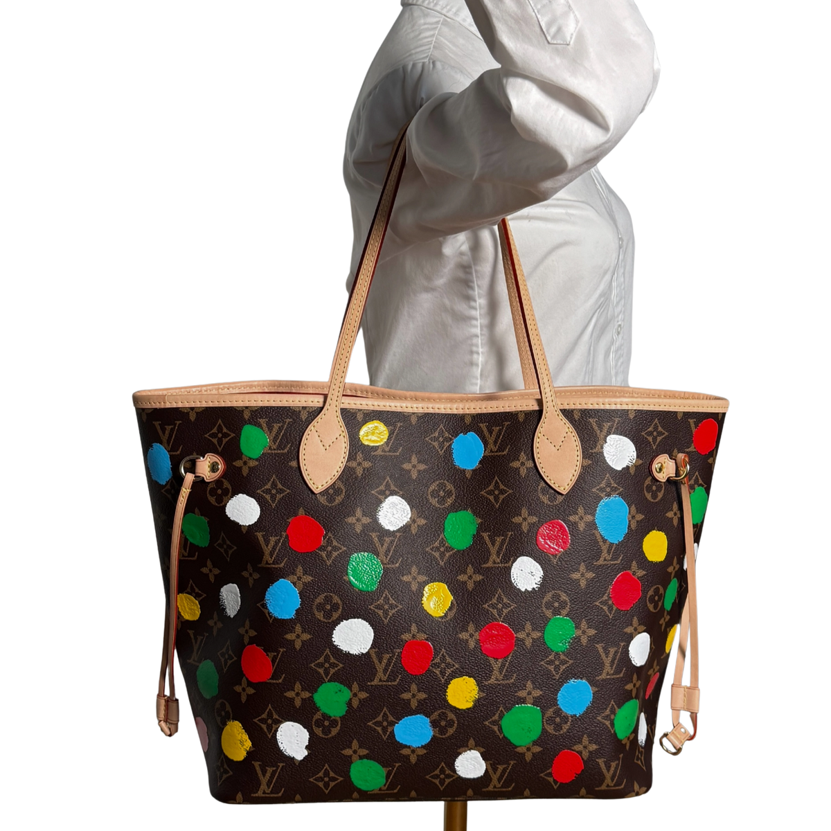 Louis Vuitton x Yayoi Kusama Neverfull MM Bruin
