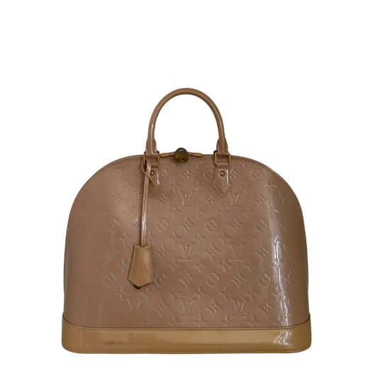 Louis Vuitton Alma GM Vernis Leder Beige / sehr gut Louis Vuitton