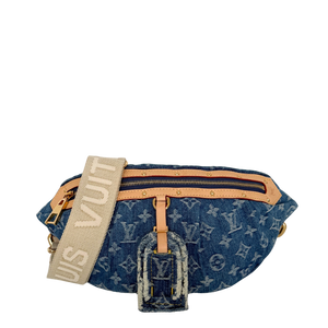 Louis Vuitton High Rise Monogram Denim M46837 Blau
