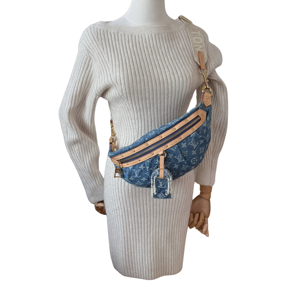 Louis Vuitton High Rise Monogram Denim M46837 Blau Fullset / neuwertig Louis Vuitton
