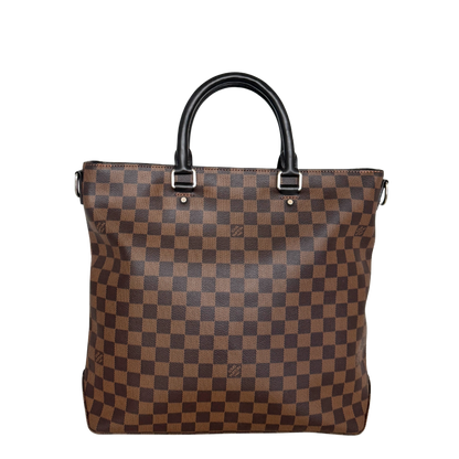 Louis Vuitton Damier Ebene Jake Tote Bag N41559 Braun / sehr gut Louis Vuitton