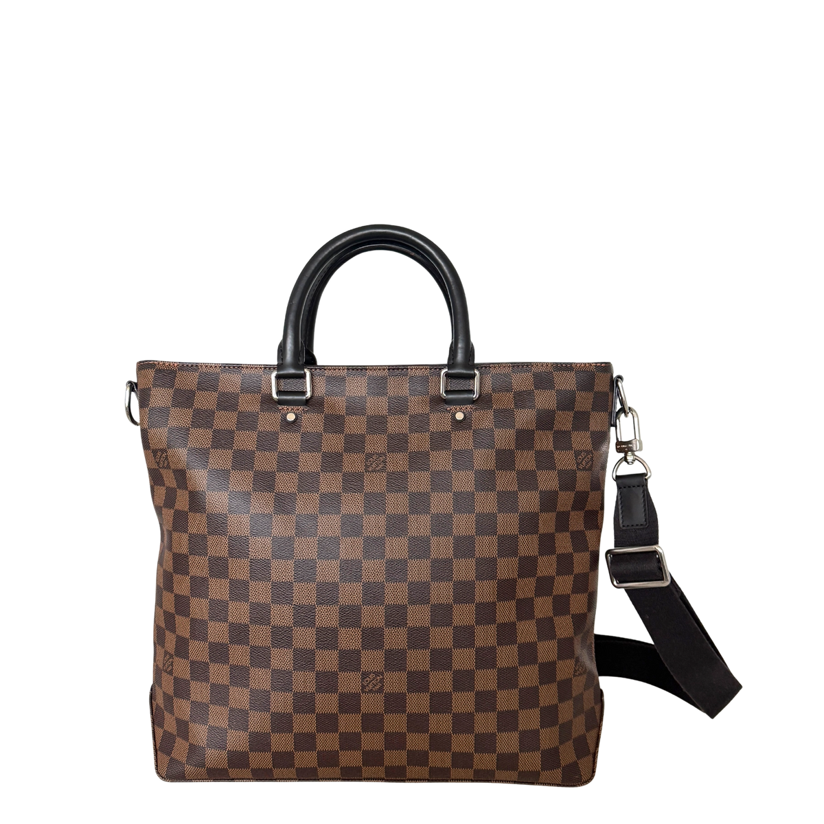 Louis Vuitton Damier Ebene Jake Tote Bag N41559 Braun / sehr gut Louis Vuitton