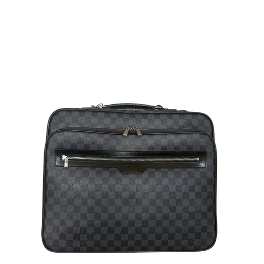 Louis Vuitton Damier Graphite Pilotenkoffer N23206 Schwarz / gut Louis Vuitton