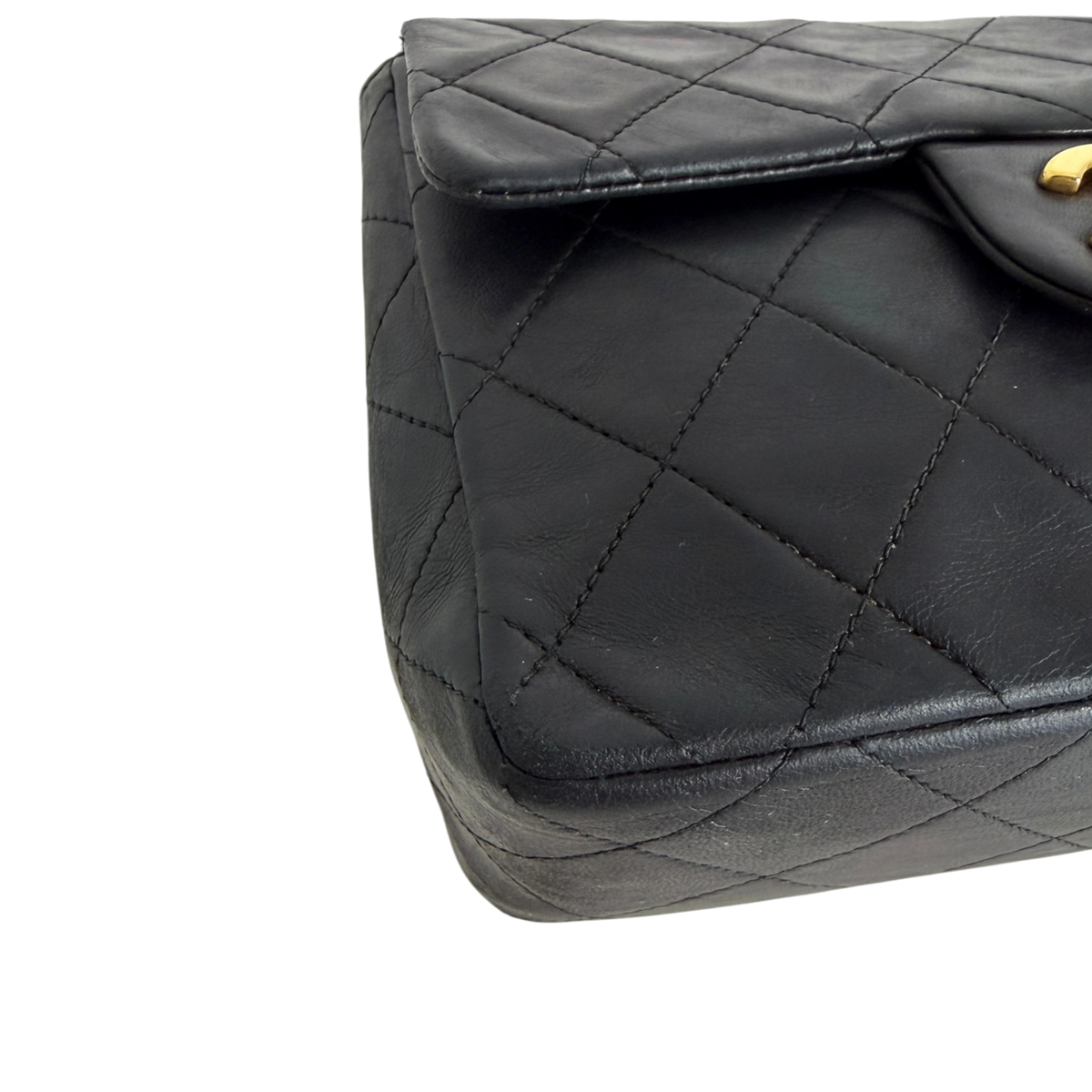 Chanel Timeless Mini Classic Flap schwarz GHW Vintage / gut Chanel