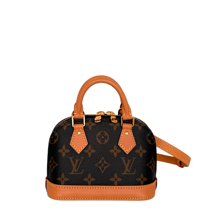 Louis Vuitton Nano Alma Monogram Canvas M82717 Braun Fullset 2025 / neuwertig Louis Vuitton
