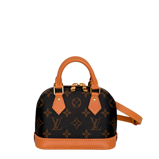 Louis Vuitton Nano Alma Monogram Canvas M82717 Braun Fullset 2025 / neuwertig Louis Vuitton