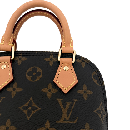 Louis Vuitton Nano Alma Monogram Canvas M82717 Braun Fullset 2025 / neuwertig Louis Vuitton