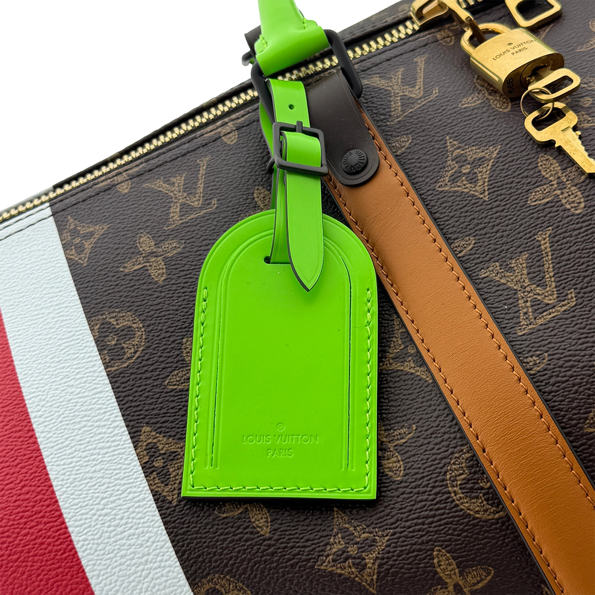 Louis Vuitton Keepall Bandoulière 55 Virgil Abloh No. 7 Fullset / ungetragen Louis Vuitton