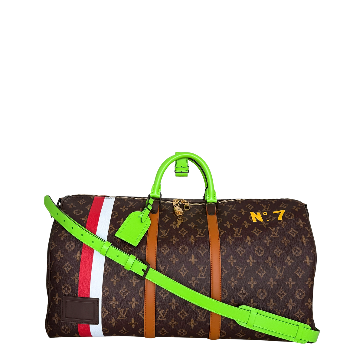 Louis Vuitton Keepall Bandoulière 55 Virgil Abloh No. 7 Fullset / ungetragen Louis Vuitton