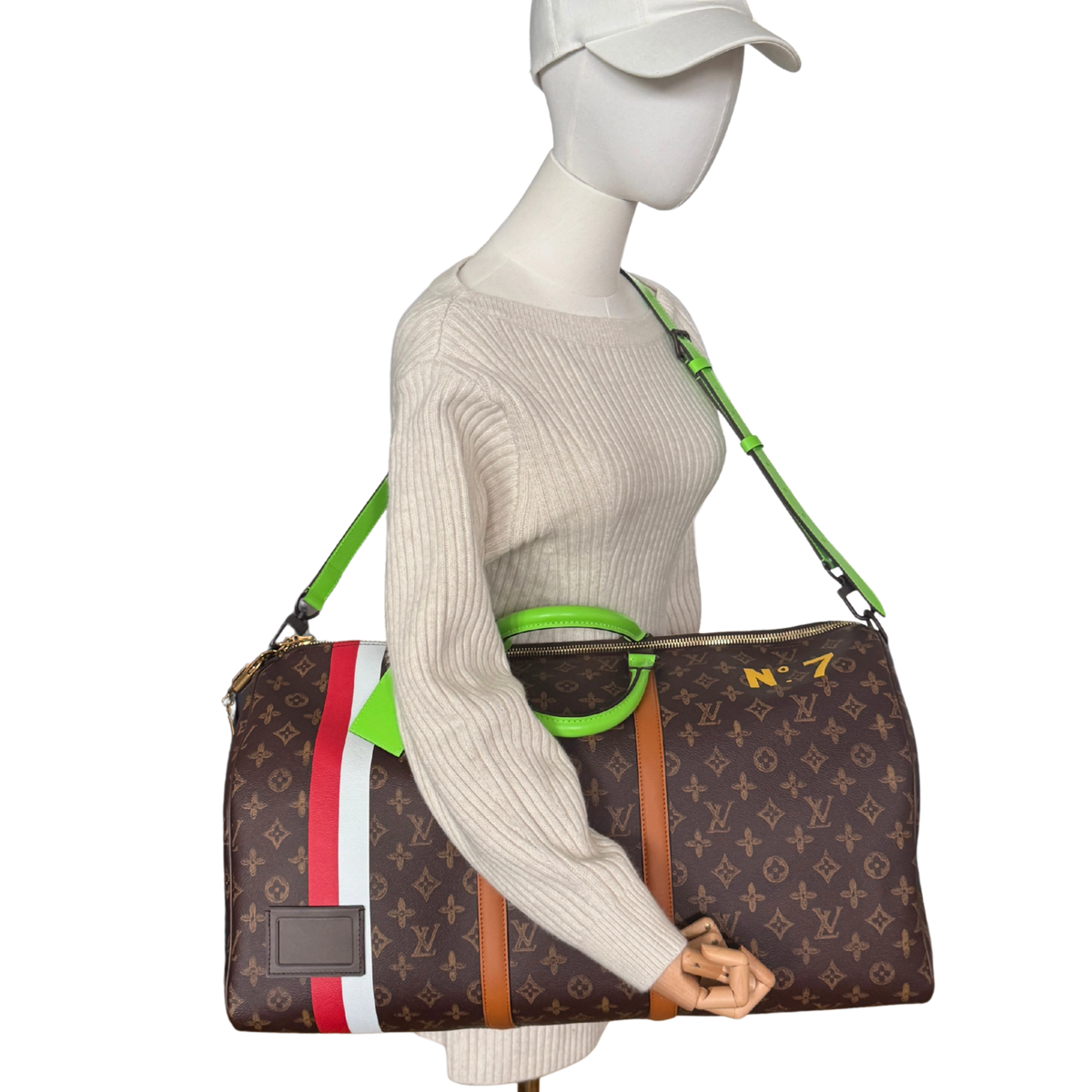 Louis Vuitton Keepall Bandoulière 55 Virgil Abloh No. 7 Fullset / ungetragen Louis Vuitton