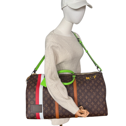 Louis Vuitton Keepall Bandoulière 55 Virgil Abloh No. 7 Fullset / ungetragen Louis Vuitton