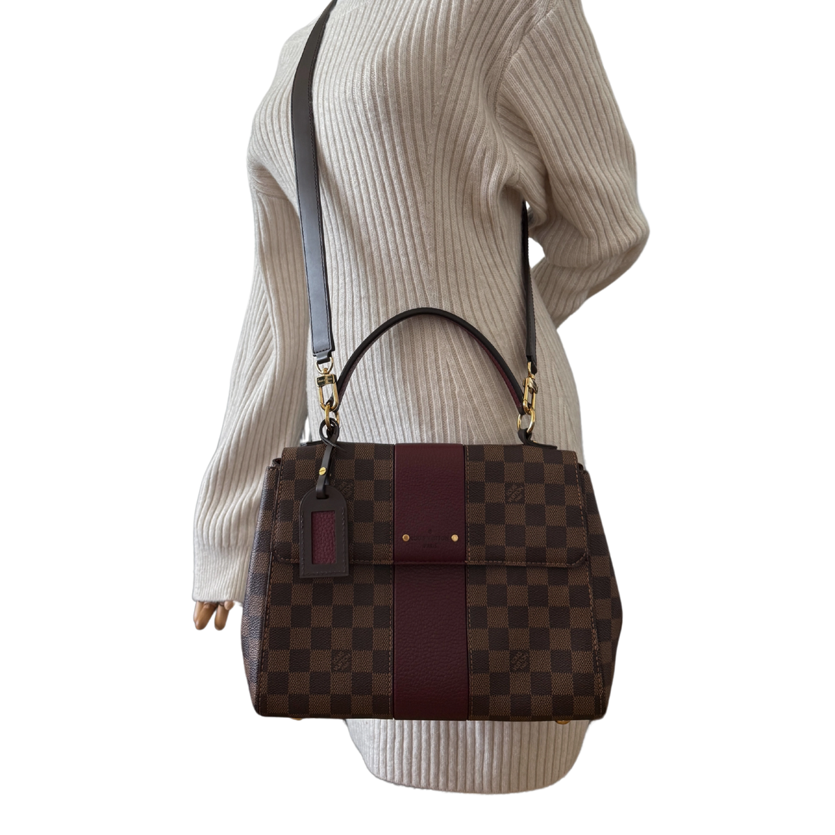 Louis Vuitton Damier Ebene Bond Street Satchel Tasche Braun / sehr gut Louis Vuitton