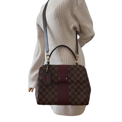 Louis Vuitton Damier Ebene Bond Street Satchel Tasche Braun / sehr gut Louis Vuitton