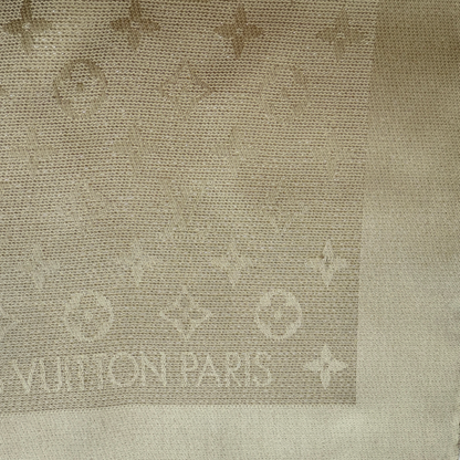Louis Vuitton Monogram Shine Sjaal Beige